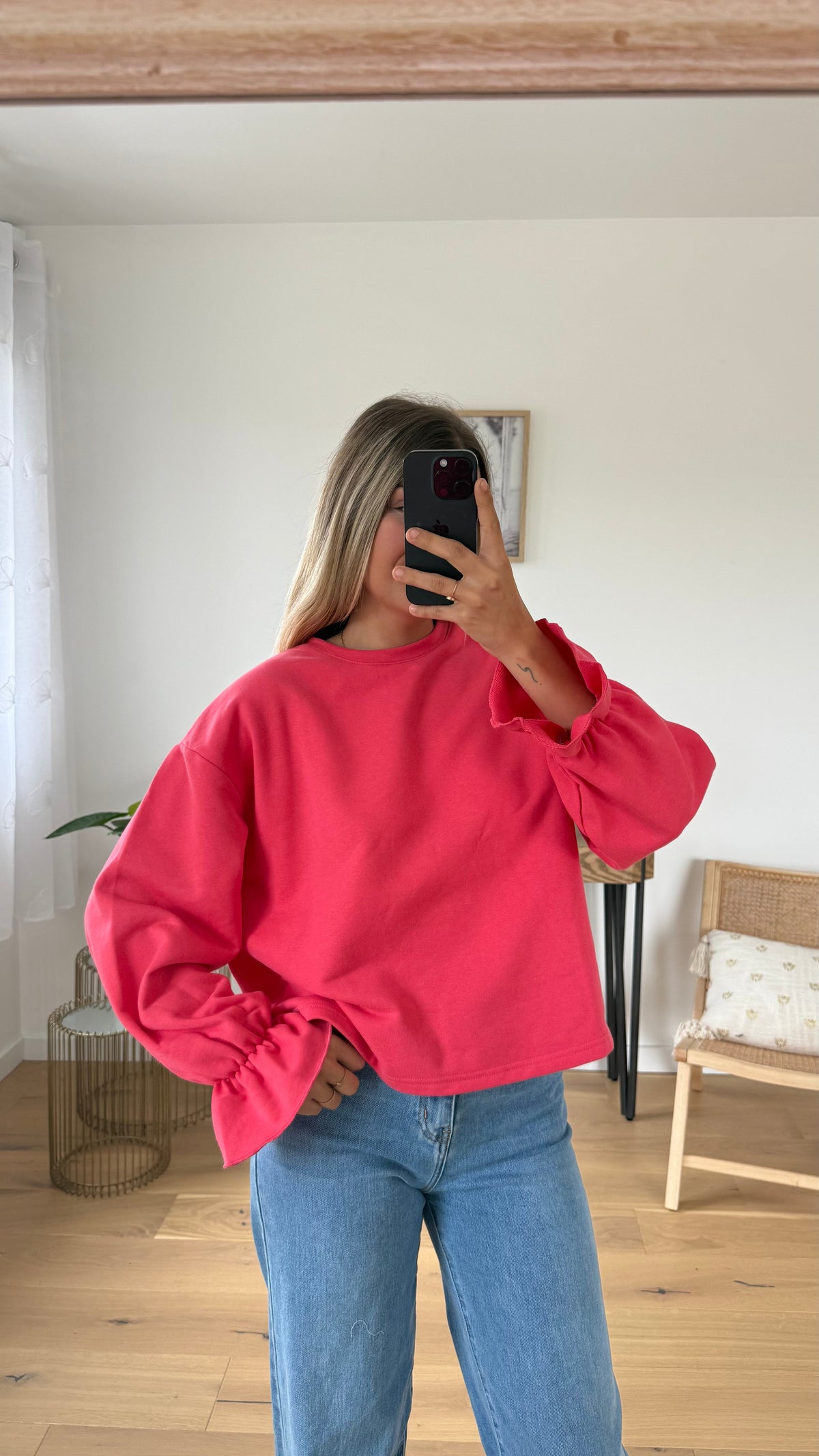 Sweat Charlotte - Corail - ROSABAYA
