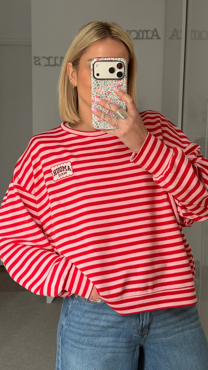 Sweat Paris - Rouge - ROSABAYA