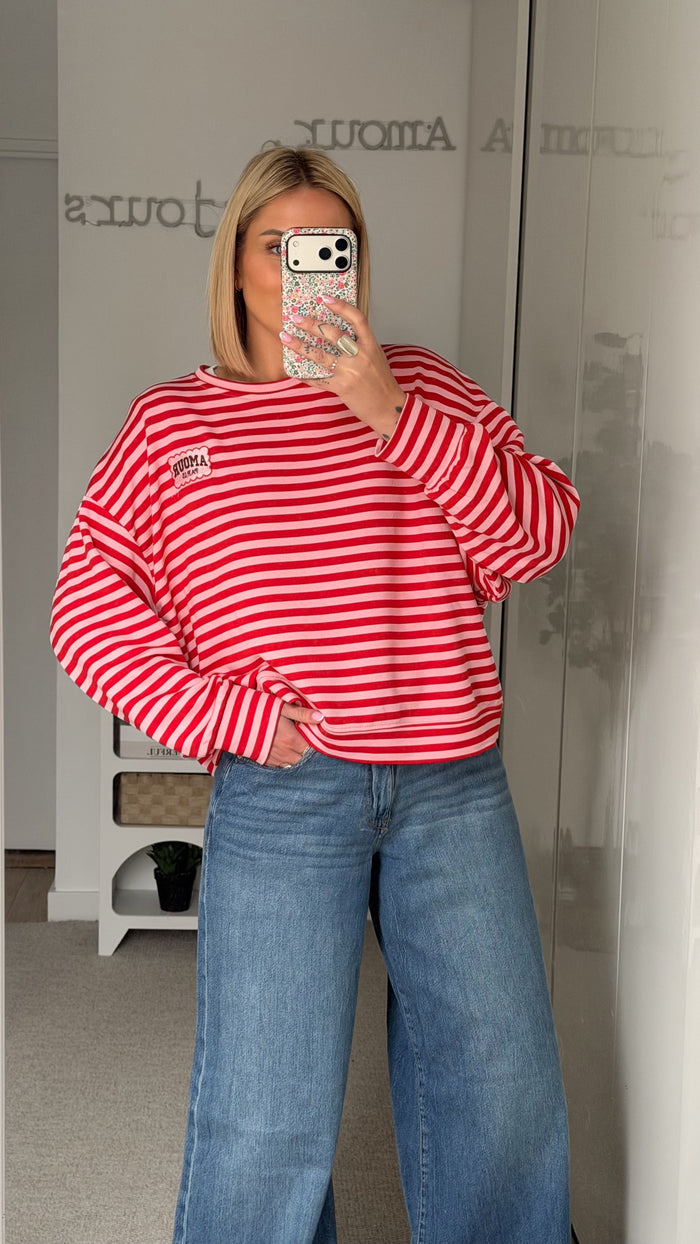 Sweat Paris - Rouge - ROSABAYA