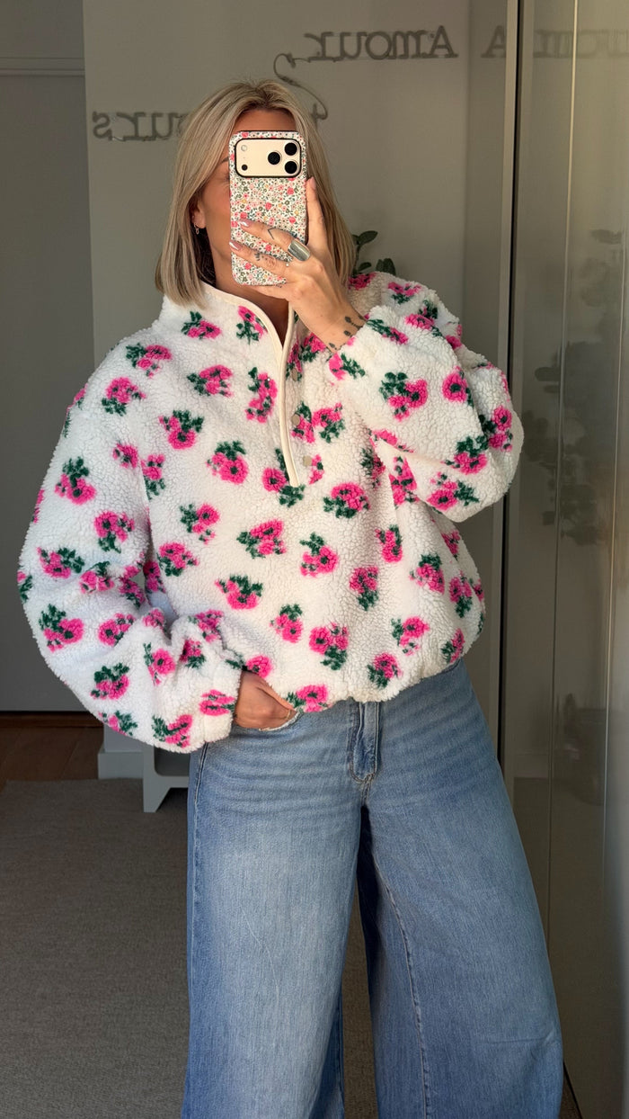 Sweat Sherpa - Fuchsia - ROSABAYA