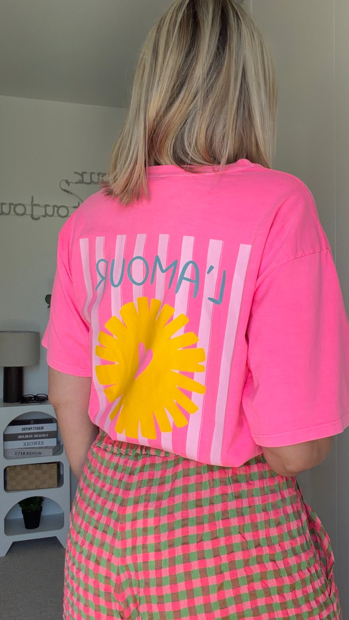 T-shirt Au soleil - rose fluo - ROSABAYA