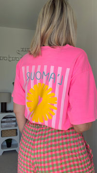 T-shirt Au soleil - rose fluo - ROSABAYA