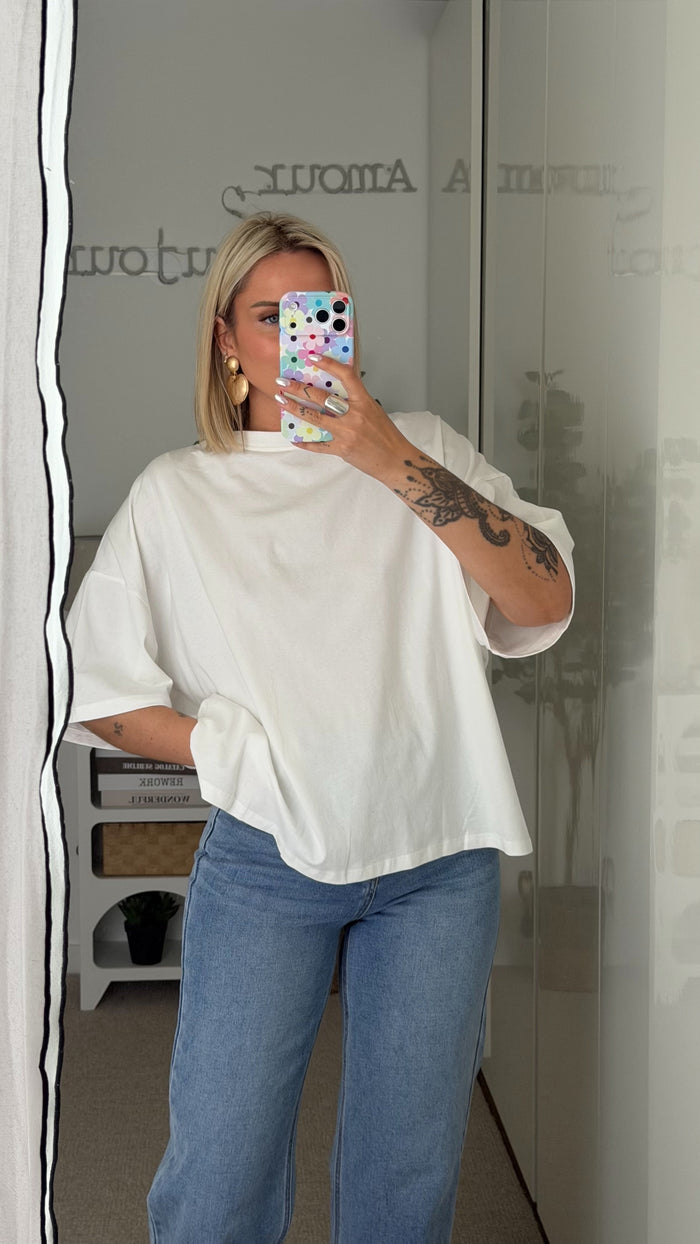 T-shirt Coeur - Blanc - ROSABAYA