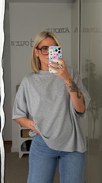 T-shirt Coeur - Gris - ROSABAYA