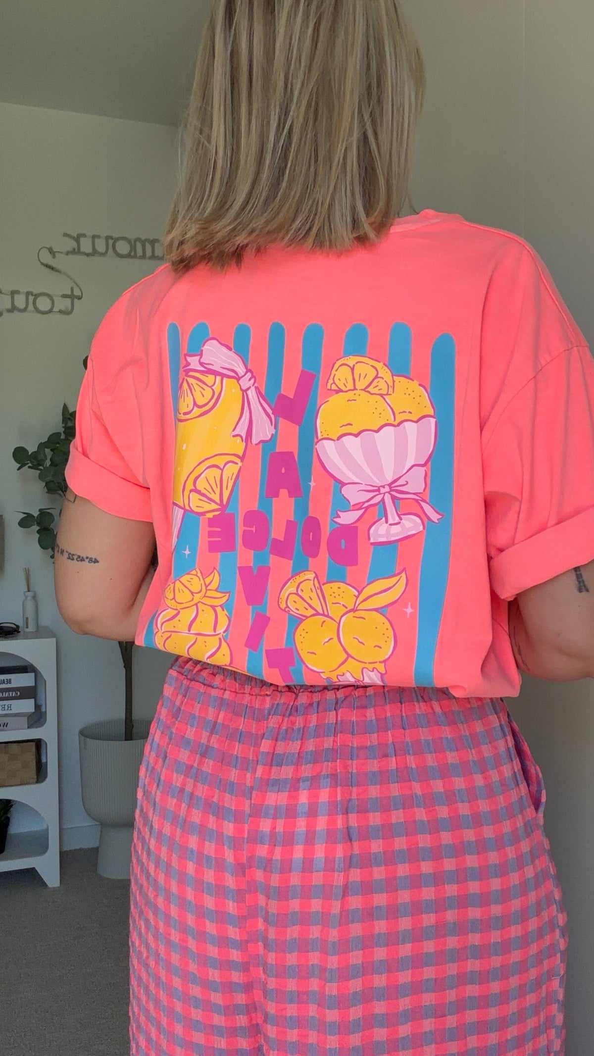 T-shirt Dolce vita - corail - ROSABAYA