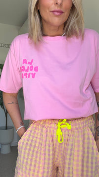 T-shirt Dolce vita - rose - ROSABAYA