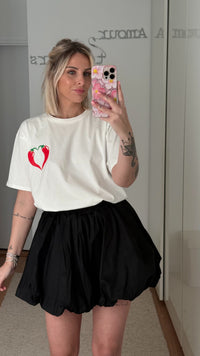 T-shirt Spicy - Blanc - ROSABAYA