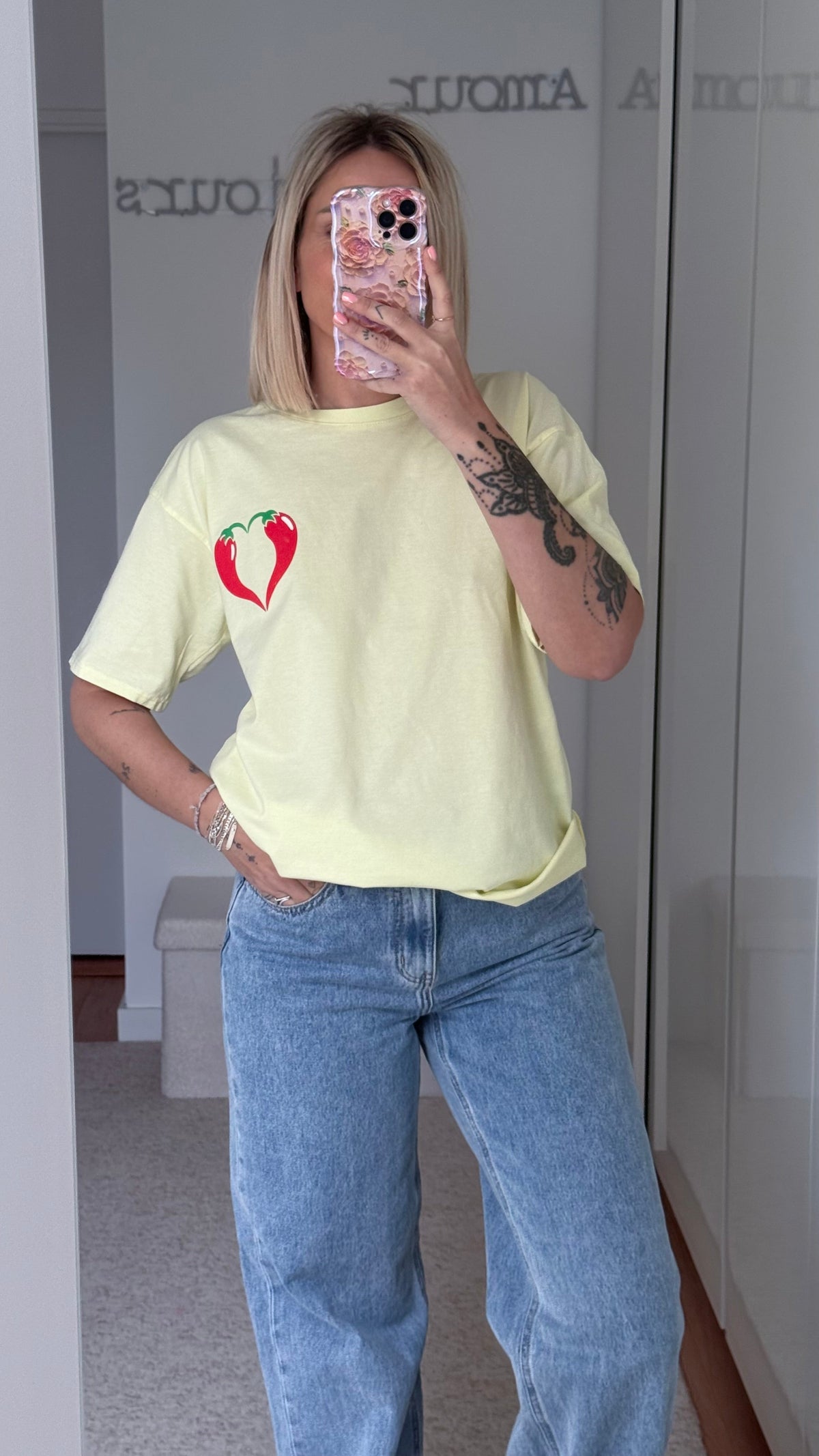 T-shirt Spicy - Jaune - ROSABAYA