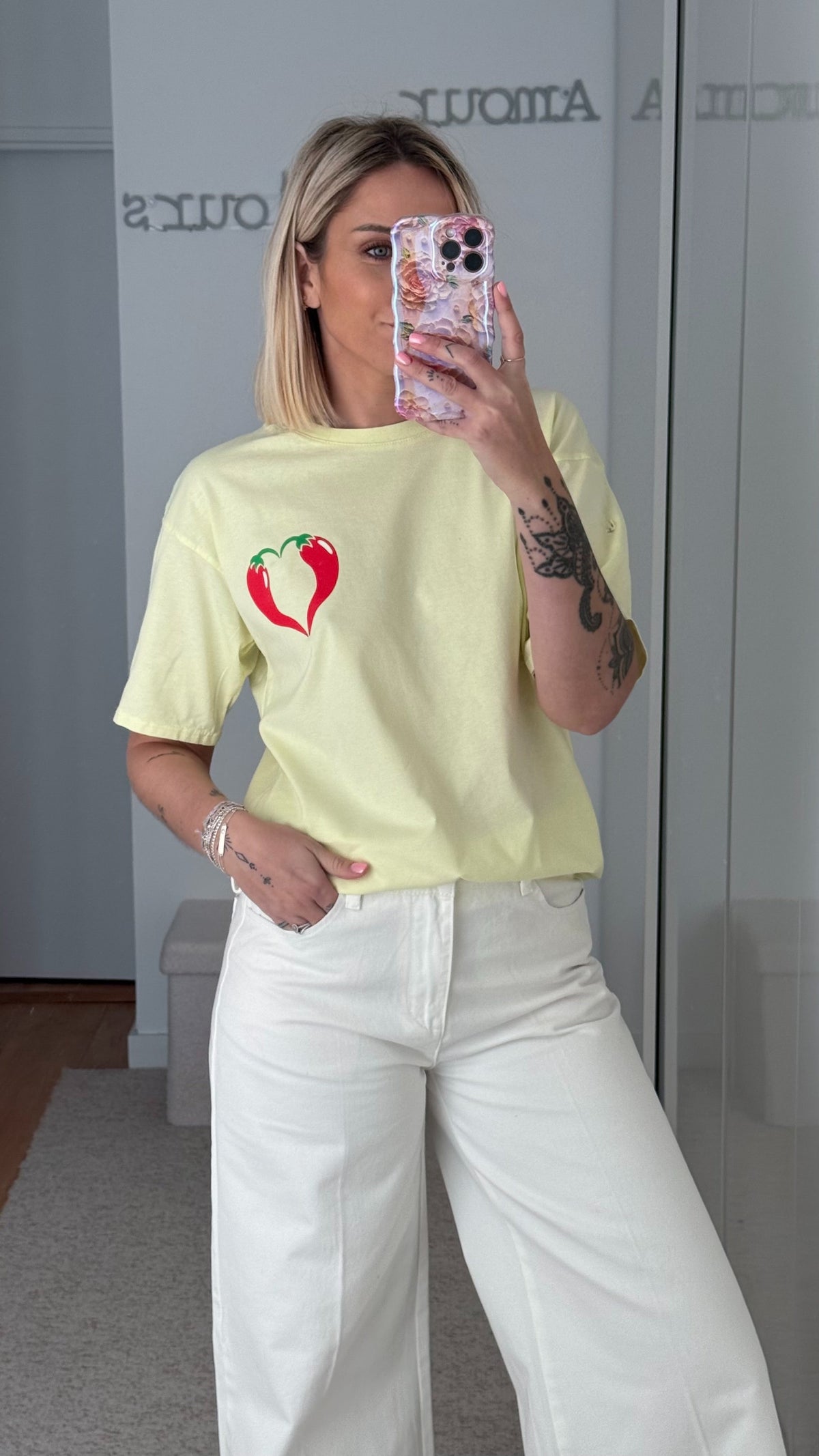 T-shirt Spicy - Jaune - ROSABAYA