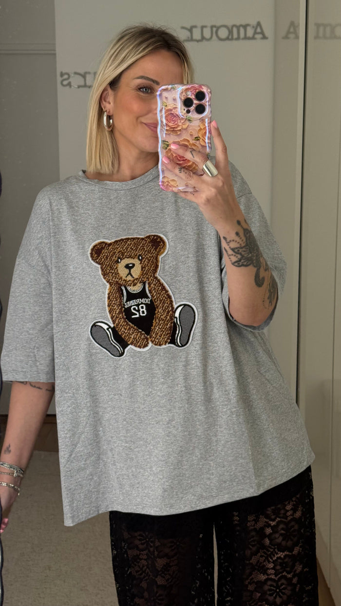 T-shirt Teddy - Gris - ROSABAYA
