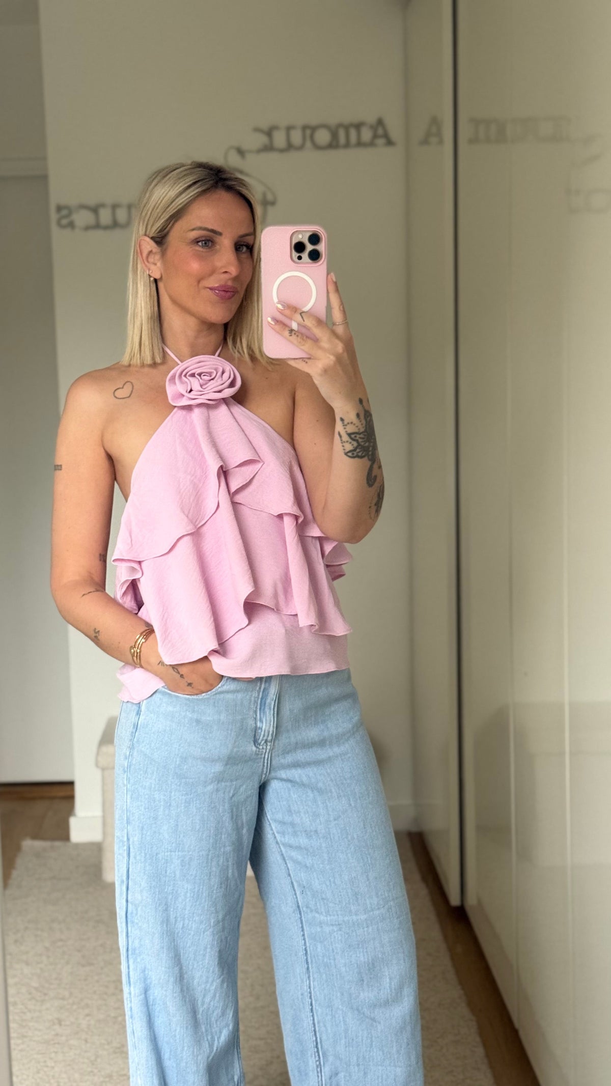 Top Fleur - Rose - ROSABAYA