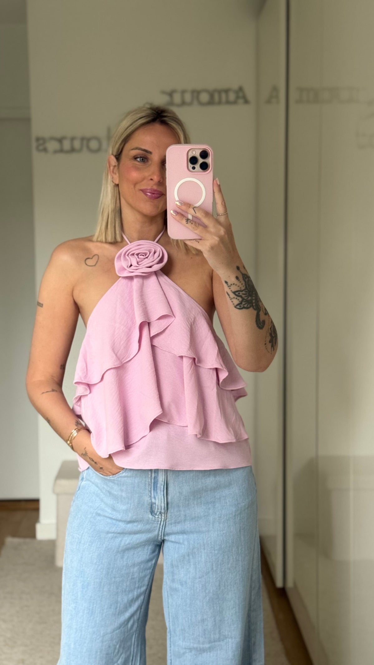 Top Fleur - Rose - ROSABAYA