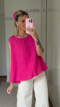 Top Lino - Fuchsia - ROSABAYA