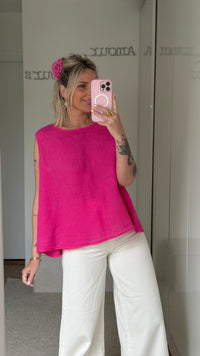 Top Lino - Fuchsia - ROSABAYA