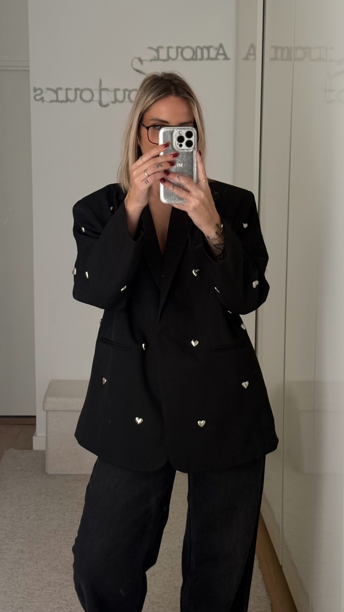 Veste blazer Cœurs (précommande) - ROSABAYA