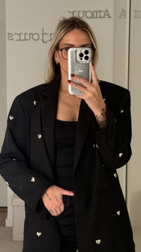 Veste blazer Cœurs (précommande) - ROSABAYA