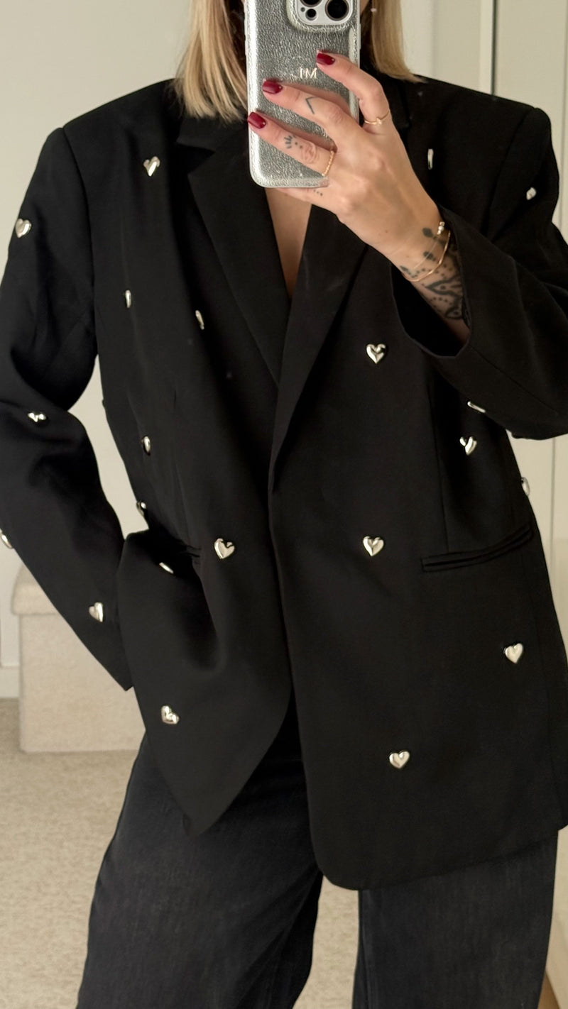 Veste blazer Cœurs (précommande) - ROSABAYA
