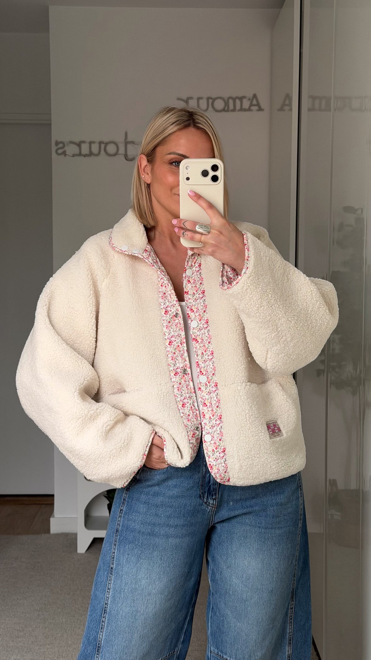 Veste Floral - Ecrue - ROSABAYA