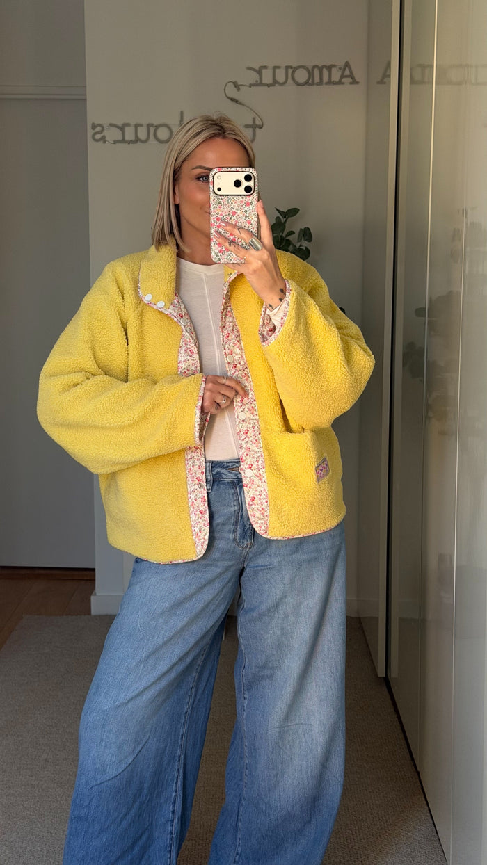 Veste Floral - Jaune - ROSABAYA