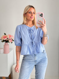 Blouse Meryl - Bleue - ROSABAYA