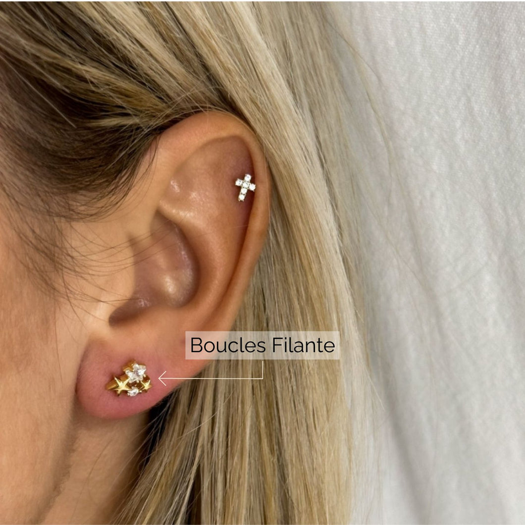 Boucles d'oreilles Filante - ROSABAYA