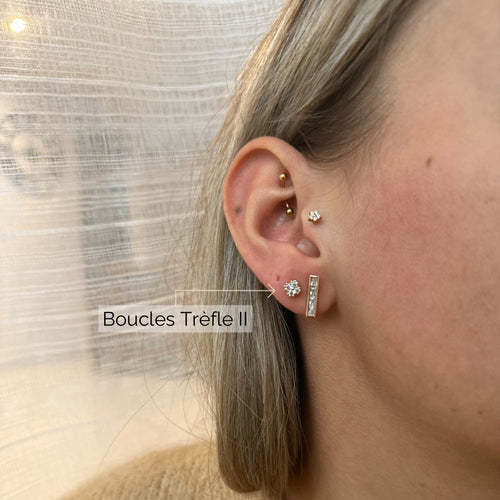 Boucles d'oreilles Trèfles II - ROSABAYA