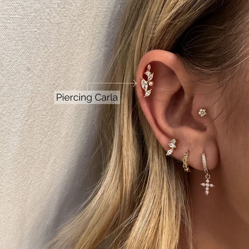 Piercing Carla - Doré - ROSABAYA